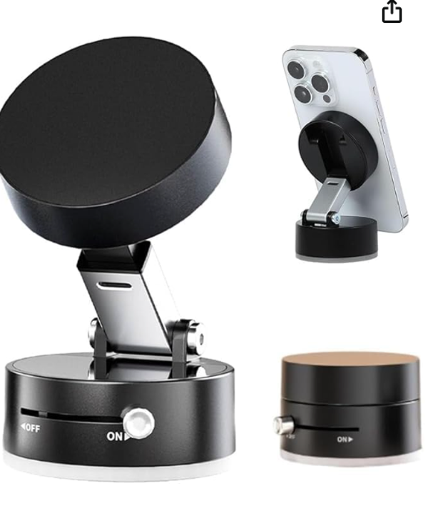 Stache's Viral Black Adjustable Magnetic Phone Mountwith
