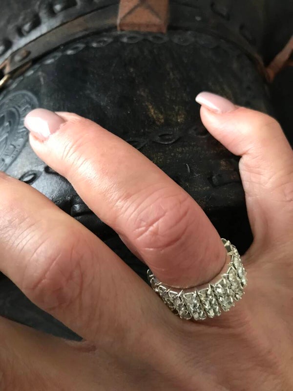 Boho Strass Ring Elastisch