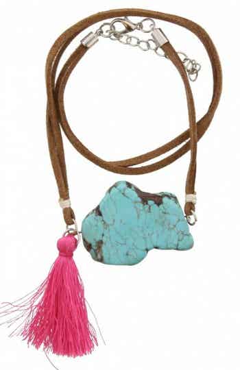 Wrap armband roze/blauw/bruin