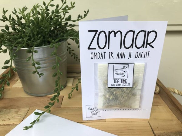 Theekaart Zomaar Omdat Ik Aan Je Dacht