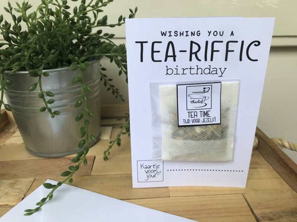 Theekaart Tea-Riffic Birthday