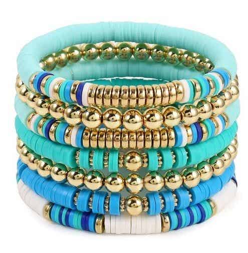 Armbandenset Turqouise 7 stuks