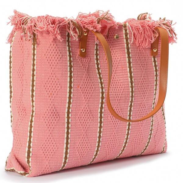 Mozaïek Boho Roze Shopper/Strandtas