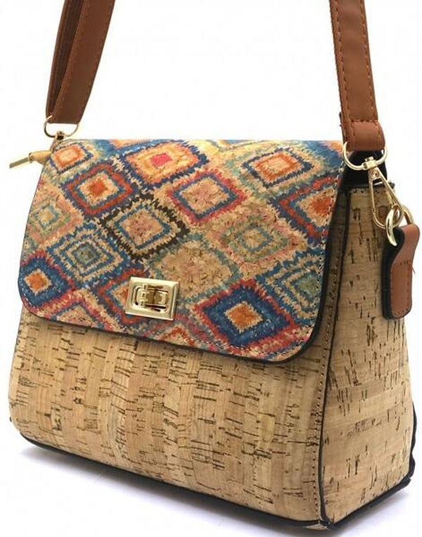 'Pattern' Tas met Kurk