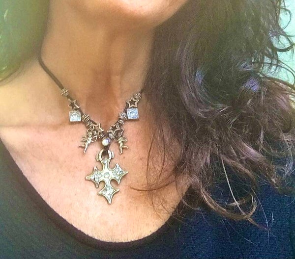 Fantasy Gothic Ketting Angels on a string