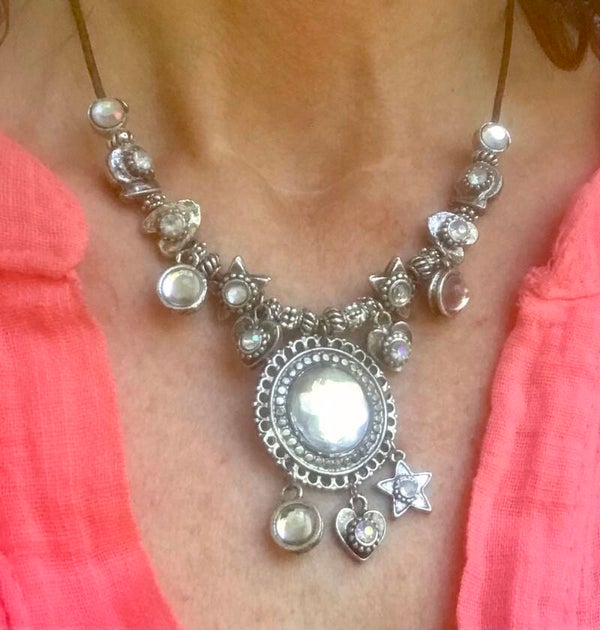 Halsketting Bohemian Chic Retro Strass