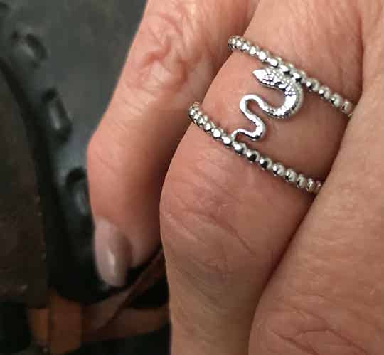 Boho Ring RVS Snake
