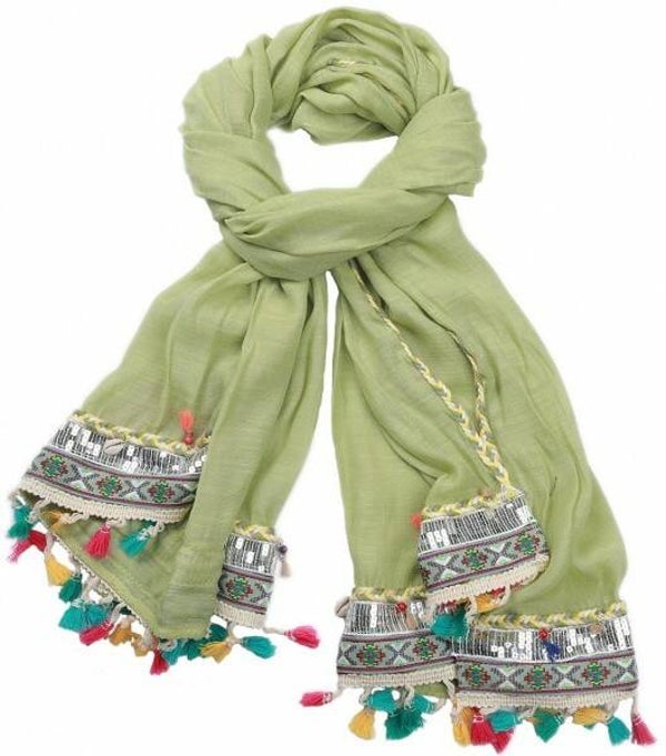 Sjaal Hippie groen