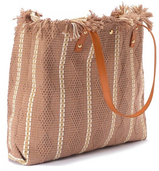 Mozaïek Boho Bruin Shopper/Strandtas