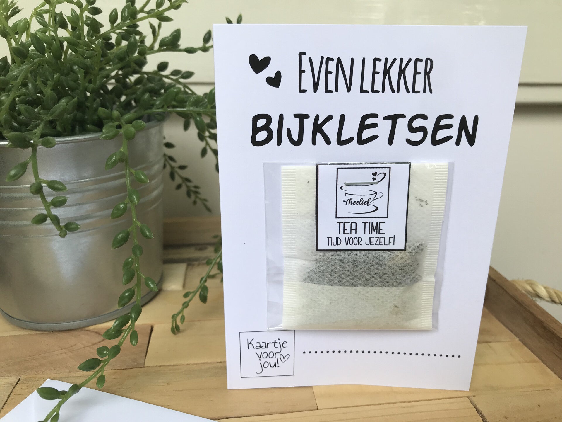 Theekaart Even Lekker Bijkletsen