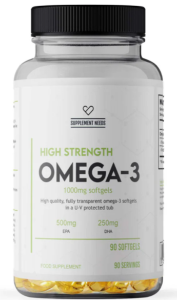 Supplement Needs Omega 3 HIGH STRENGTH, 90 softgels