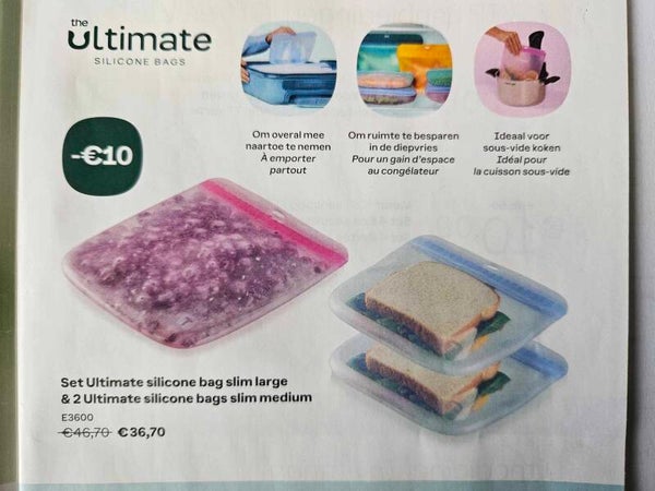 Set ultimate silicone bag slim large & 2 slim medium