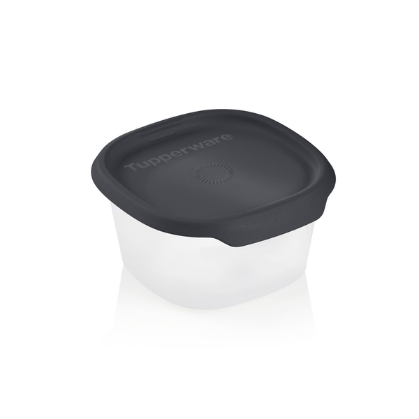 One touch fresh vierkant 370 ml zwart deksel