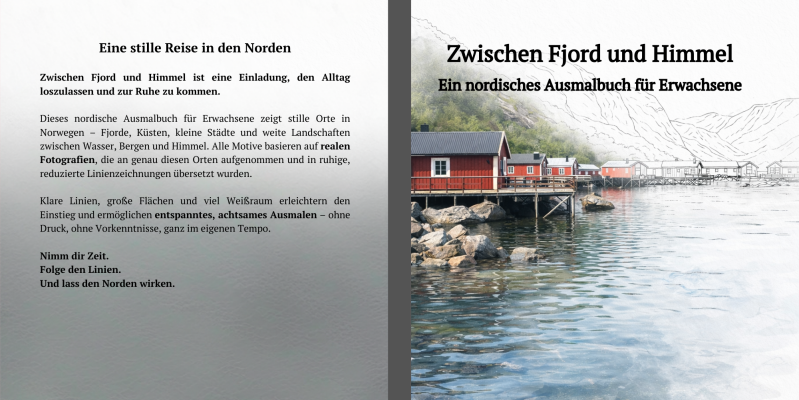 Norwegen - Malbuch, Urlaubserinnerung