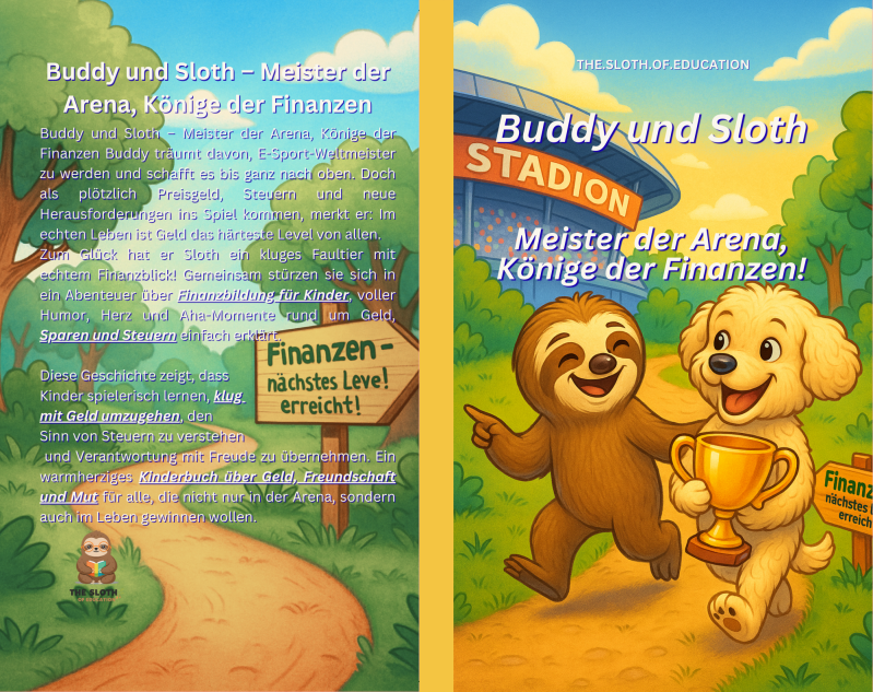Finanzbuch für Kinder: Sloth sagt: Buddy und Sloth - Meister der Arena, Könige der Finanzen!