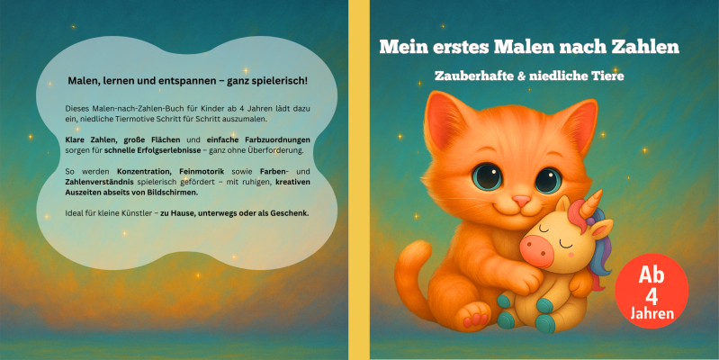 Malen nach Zahlen ab 4 Jahre