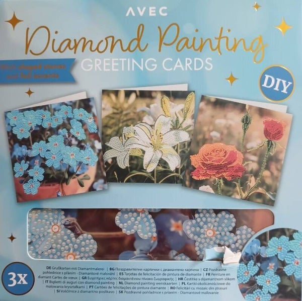 Peinture diamant - Autres - Cartes fleurs