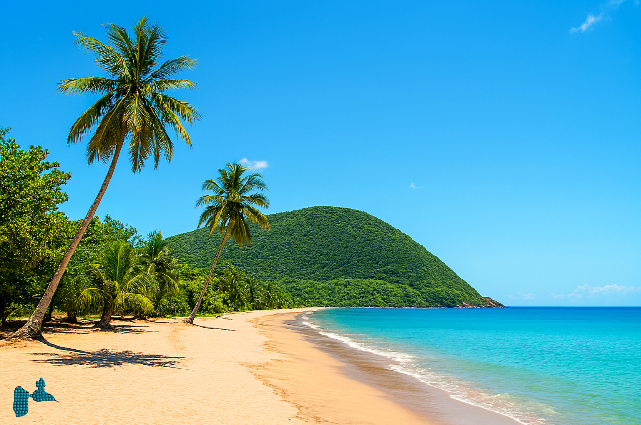 Peinture diamant - Collection GDP - Grande Anse Deshaies 60x40 cm