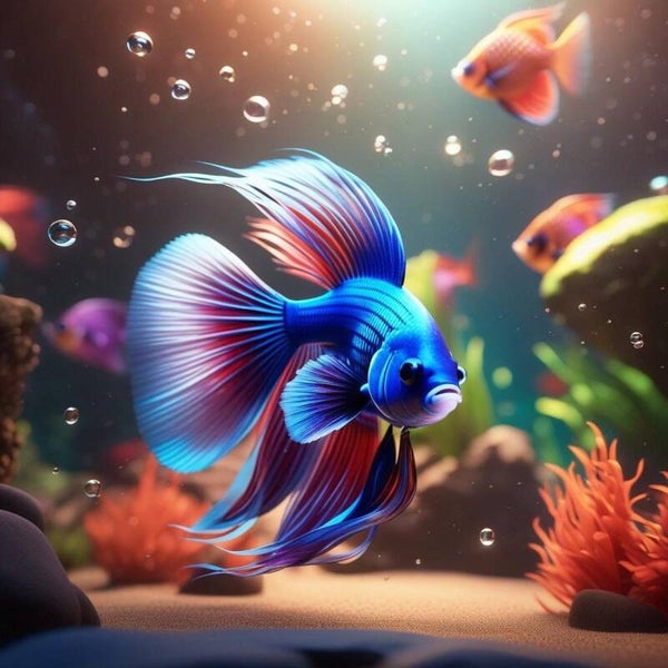 Peinture diamant - Poisson   30x30 cm