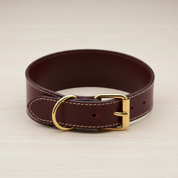 Genuine leather collar