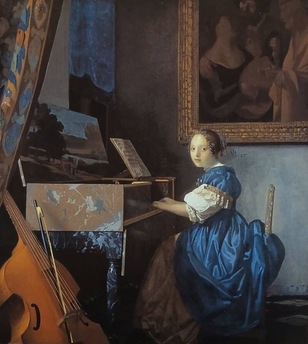 Artist: 'VERMEER' Dated 1676