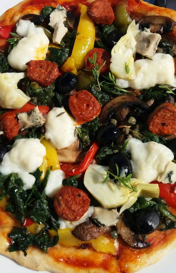 Garfields Vegan Pizza .  Sorry temporarily unavailable.