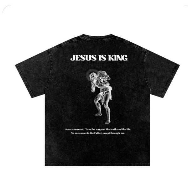 Jesus is king oversized boxy shirt