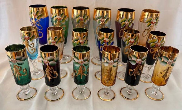 Handmålade glas