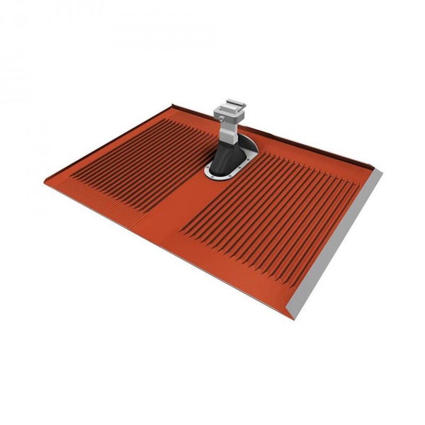 Alpha-Platte, Ziegelrot RAL 8004, 5 Stück