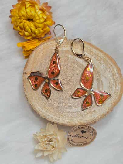 Boucles d'oreilles Papillons