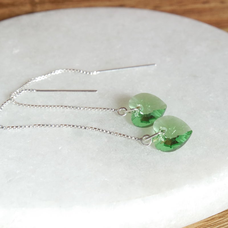 threader oorbellen swarovski