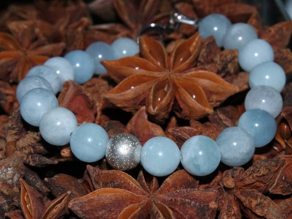 Armband Aquamarijn & Zilver