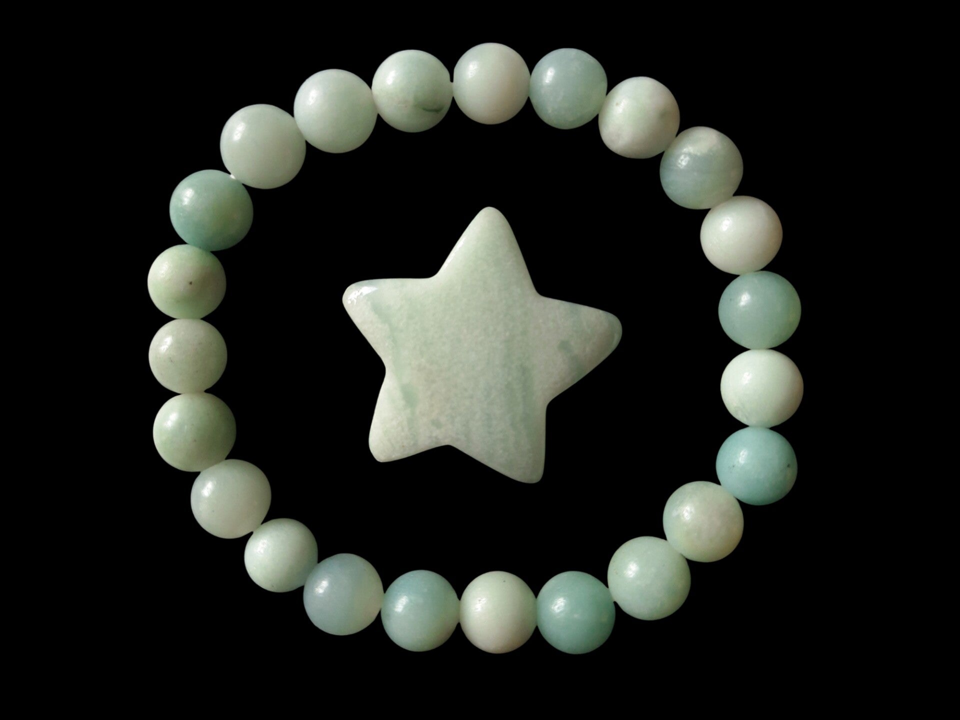 Edelsteen-set Amazoniet Ster