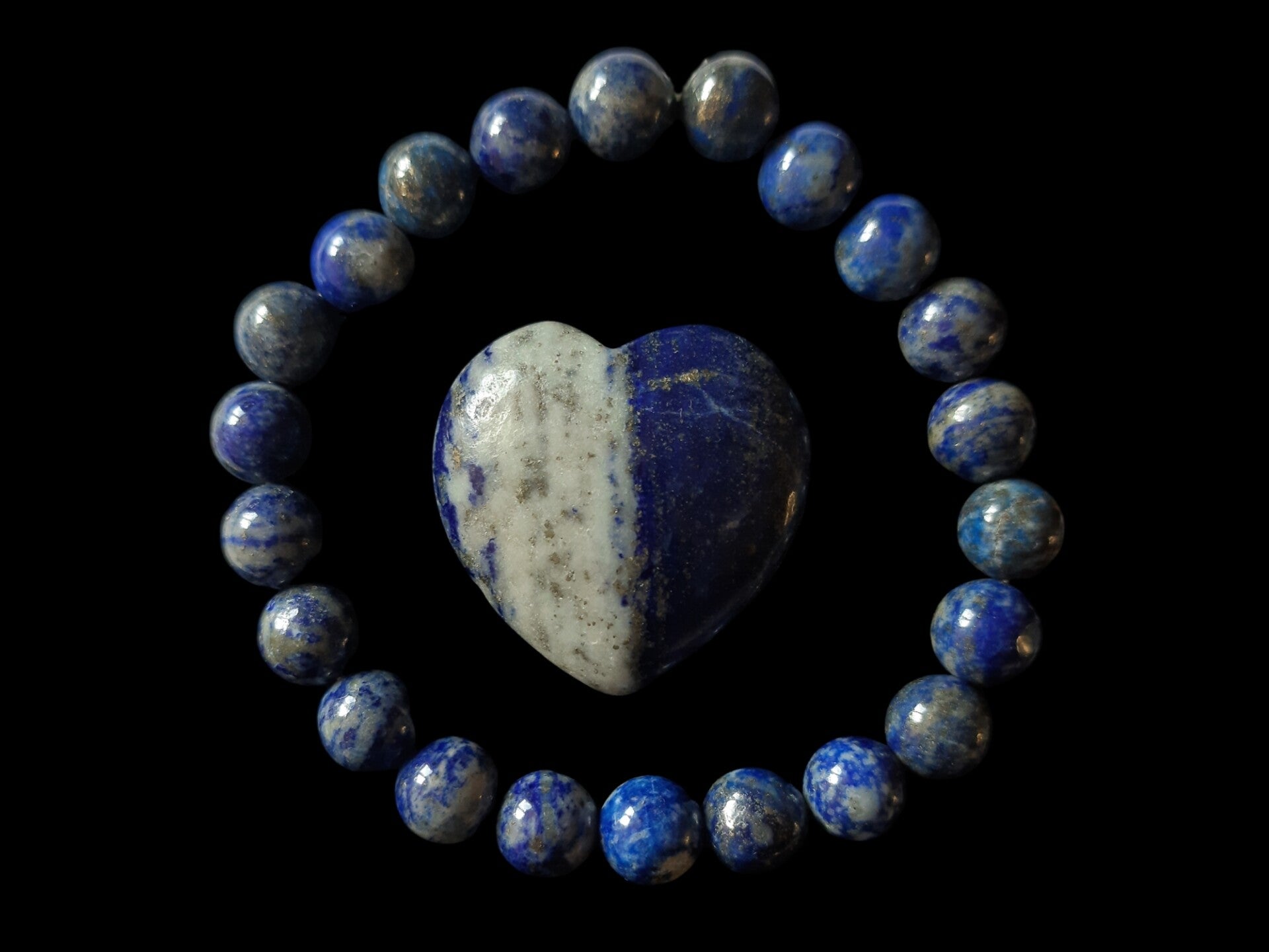 Edelsteen-set Lapis Lazuli Hart