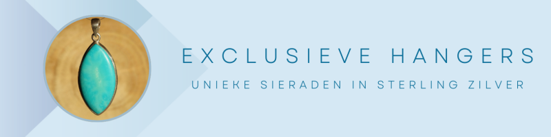 edelsteen hanger zilver