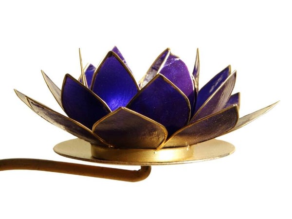 Lotus Sfeerlicht Indigo/ Goud