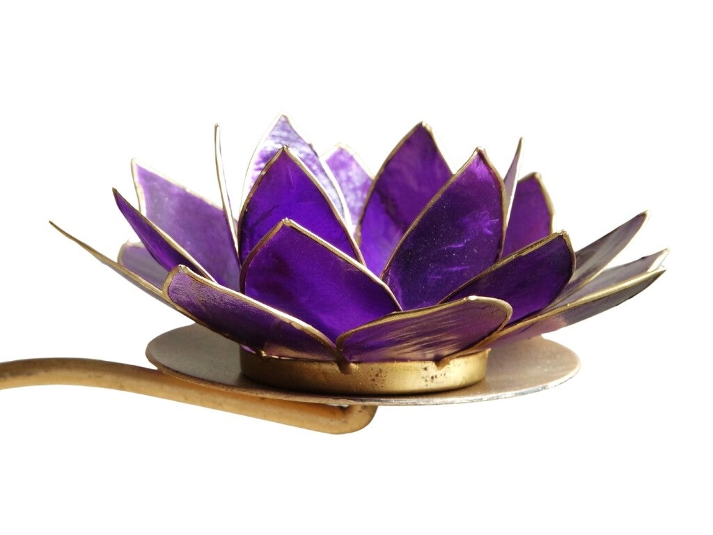Lotus Sfeerlicht Paars/ Goud