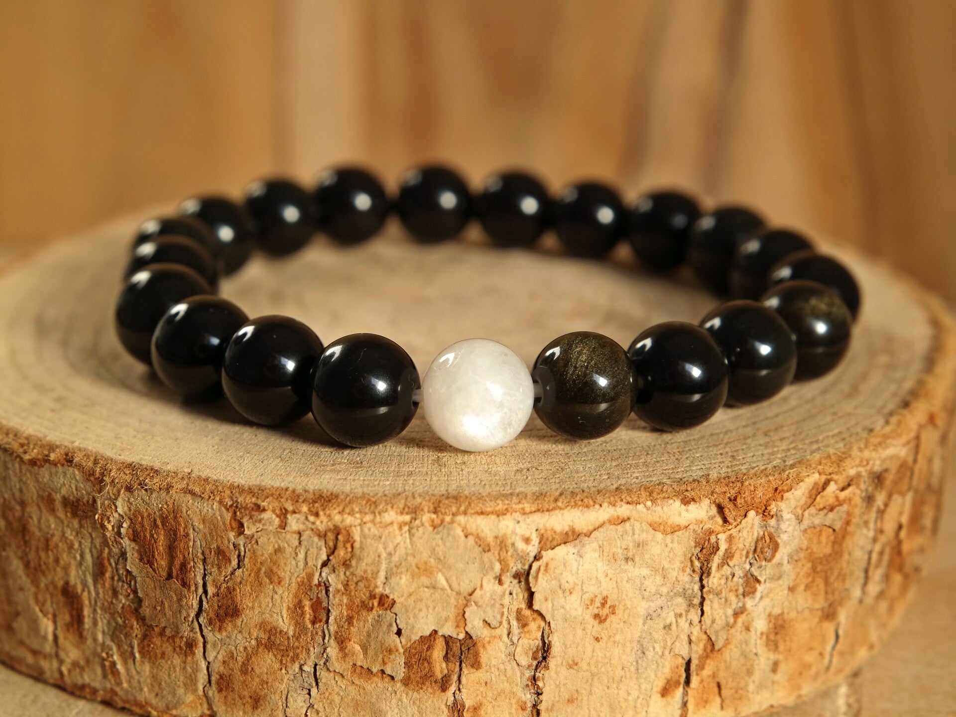 Armband Love You to the Moon - Zwart