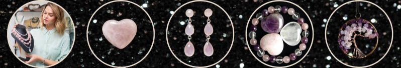 sieraden rozenkwarts steen