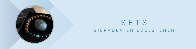 edelsteen armband set