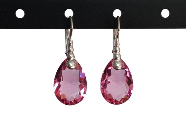 Rose Oorbellen Druppel - Roze