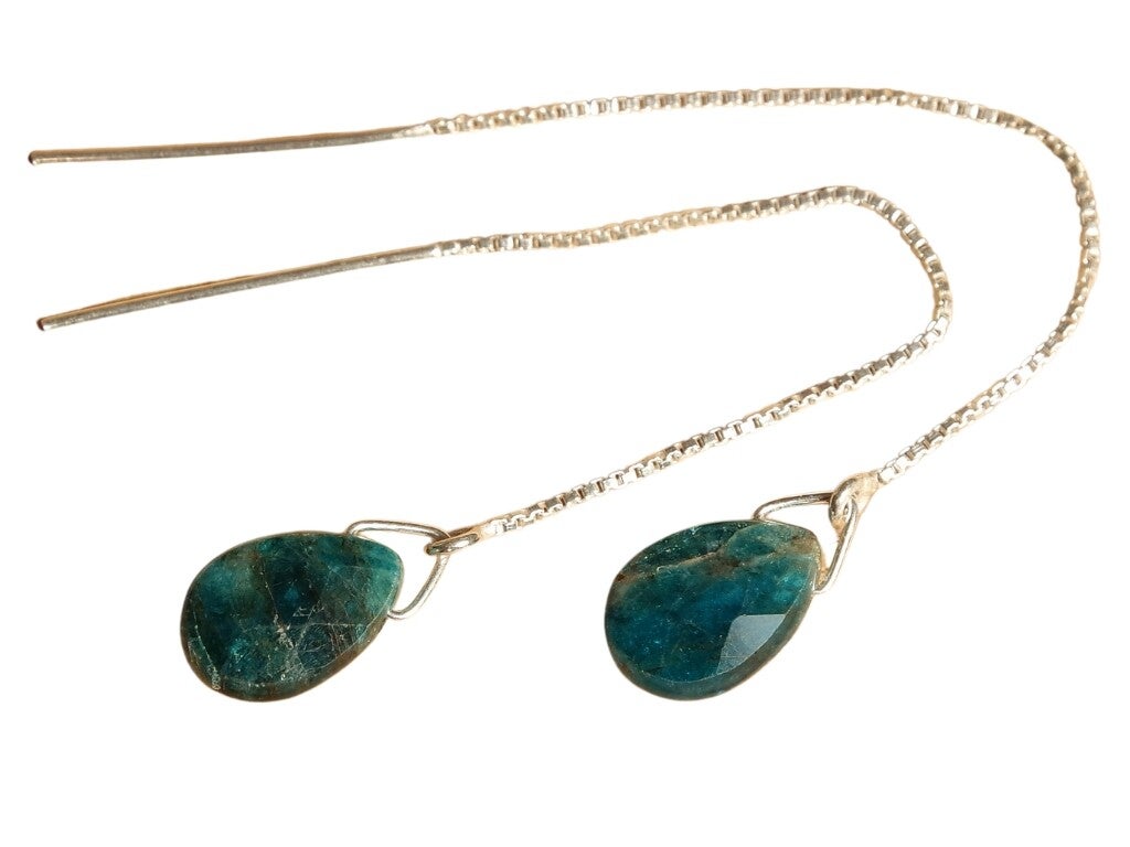 Apatiet threader oorbellen