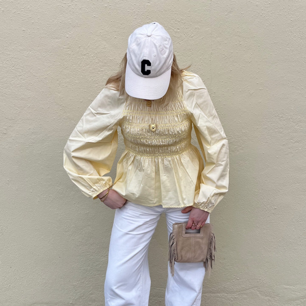 Puff blouse yellow