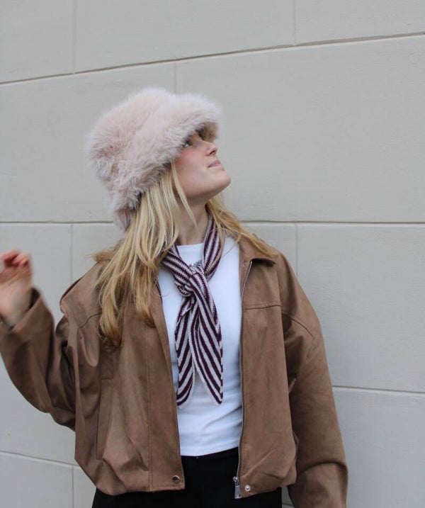 Fluffy donja cap beige