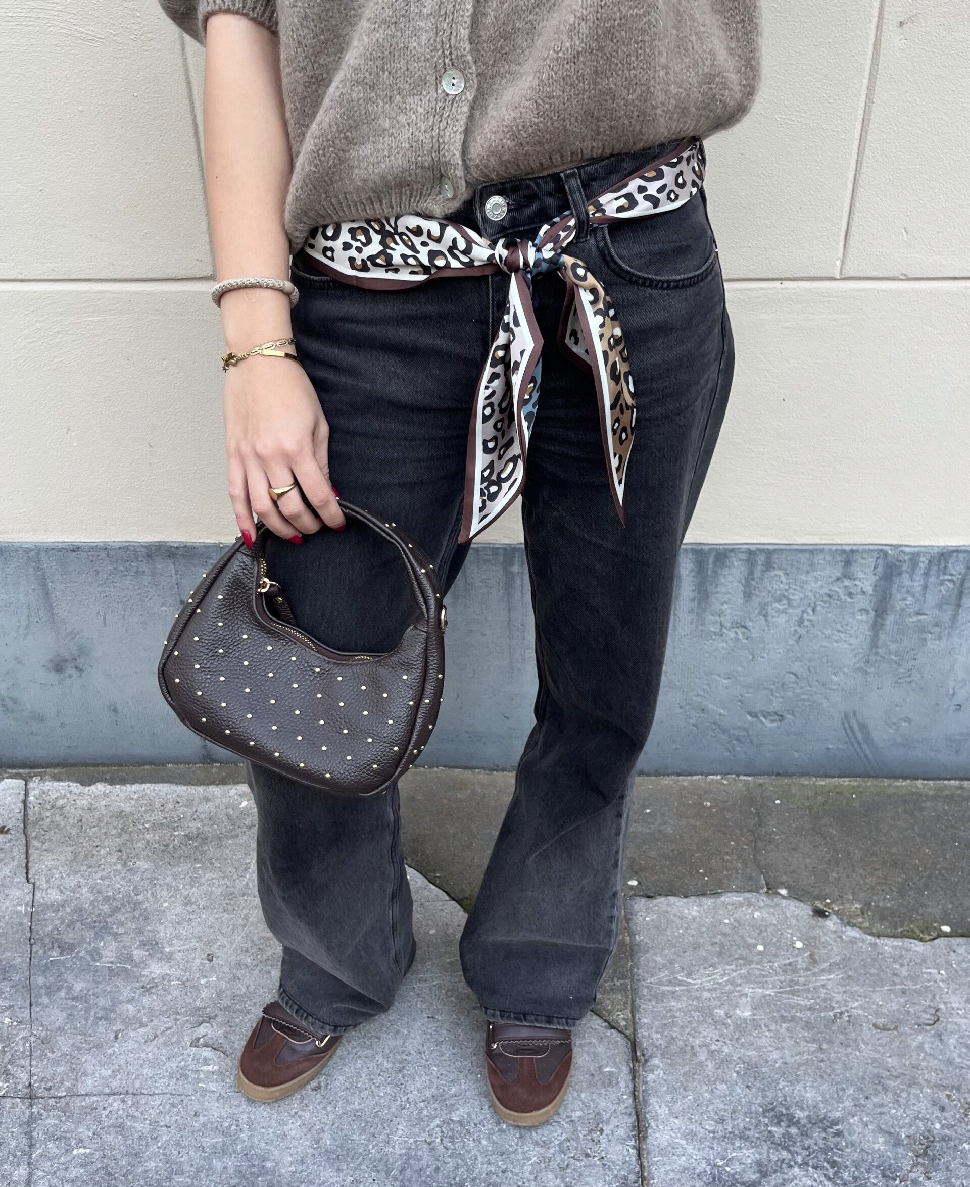 Studs bagg mini brown