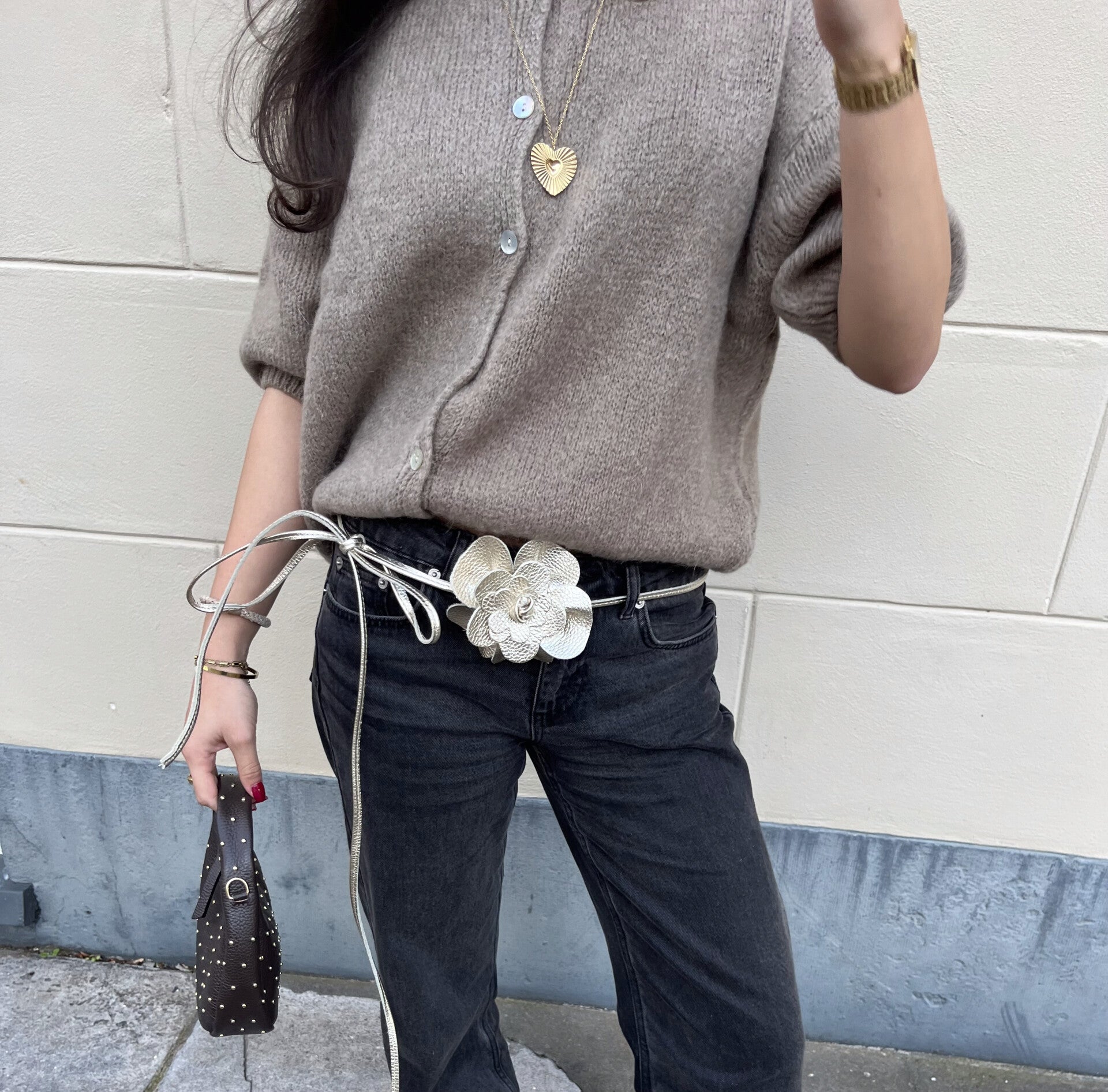 Flower accessoire gold