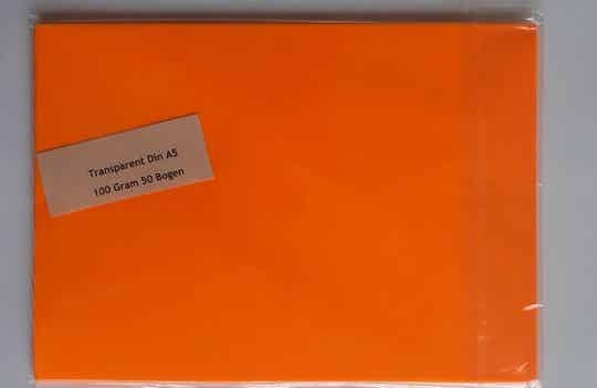 Transparant papier oranje