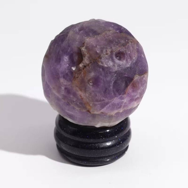 Amethyst Jupiter-Planet auf Goldfluss-Ständer