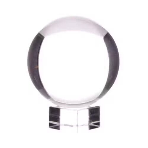 Kristallkugel aus optischem Glas mit Sockel – 80 mm