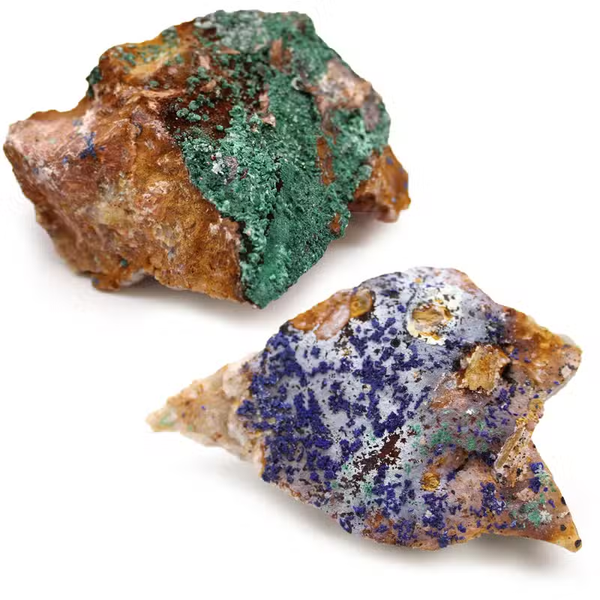 Azurit-Malachit - Mineralien aus Marokko (ca. 20 Stück) Gutes für dein Zuhause